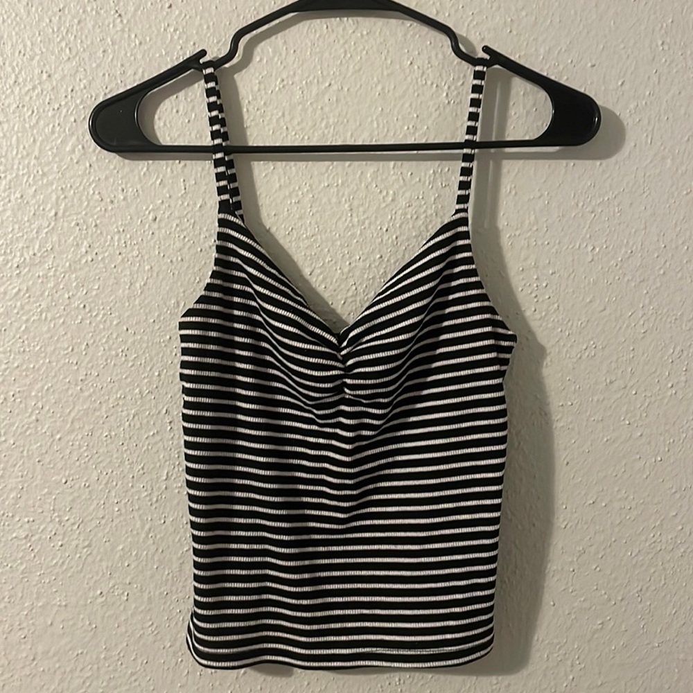 HIP Black and White Spaghetti Strap Tank Top